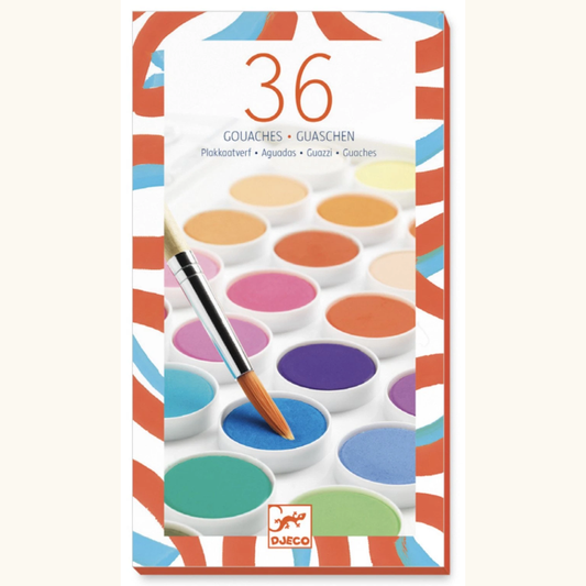 36 Gouache Colour Paint Set