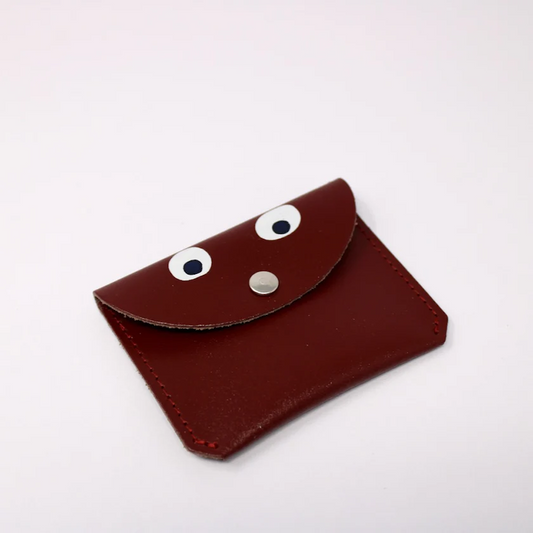 Mini Money Googly Eye Purse Brown