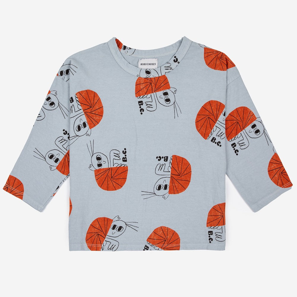 Hermit Crab All Over Long Sleeve T Shirt
