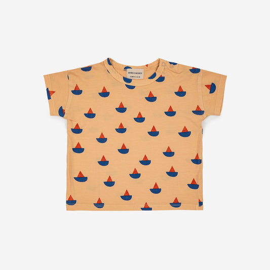 Sail Boat All Over T Shirt Baby