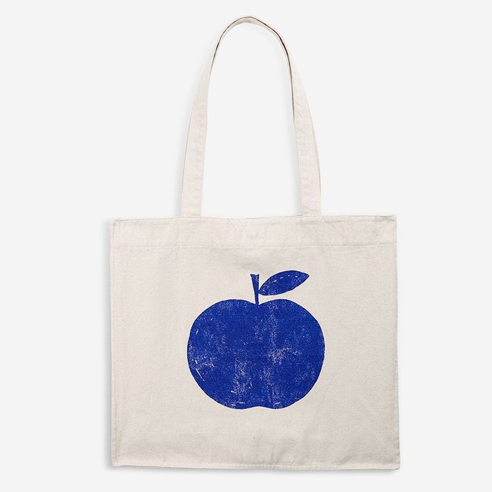 Apple Klein Blue Tote Bag