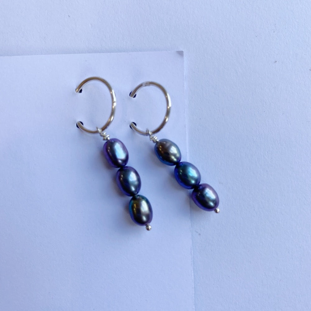 Black Pearl Earrings Bill's Store