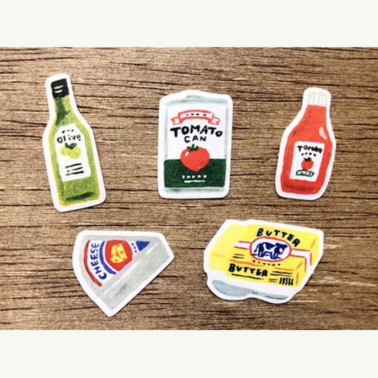 Washi Marche Paper Sticker Condiments