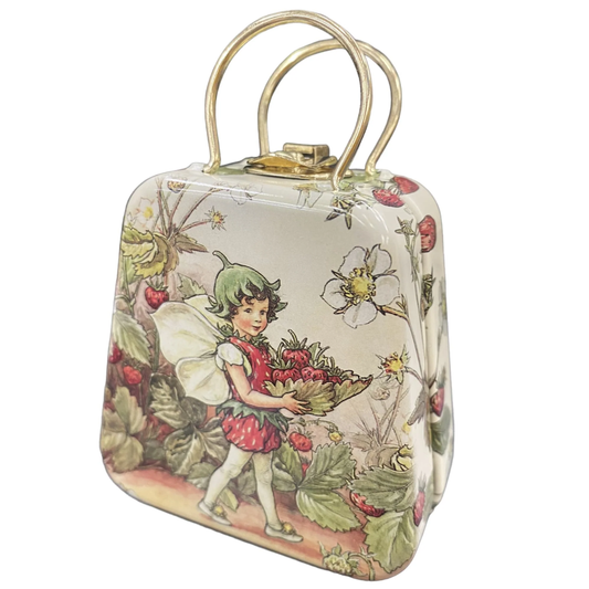 Flower Fairies Mini Handbag Tin Strawberry