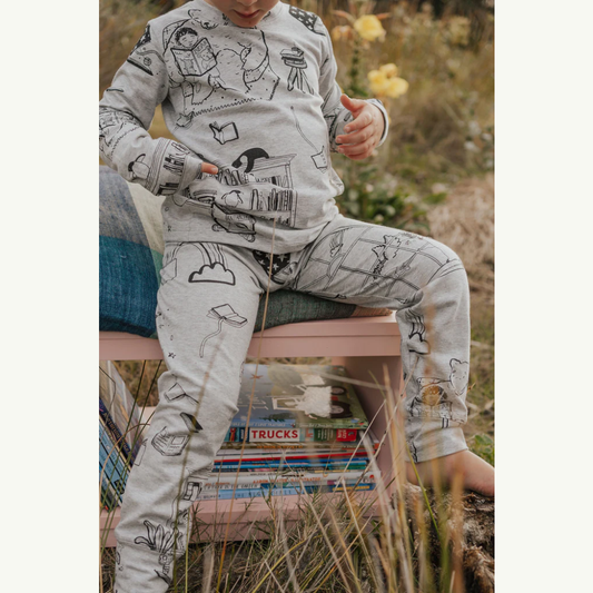 Grey Marle 'Magic Within Your Pages' Long PJ Set