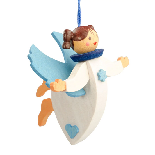 Christmas Tree Angel Ornament Blue