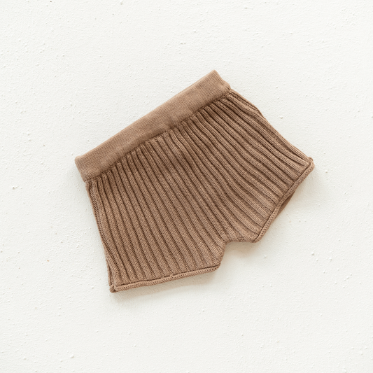 Essential Knit Shorts Chocolate