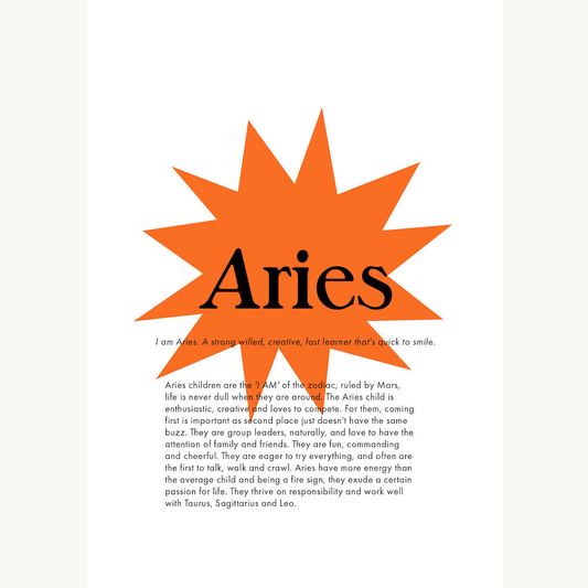 Aries Zodiac Print