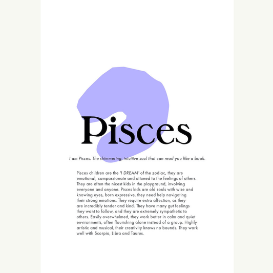 Pisces Zodiac Print