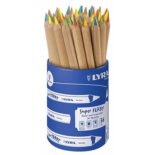 Super Ferby 4 Colour Rainbow Pencil Individual