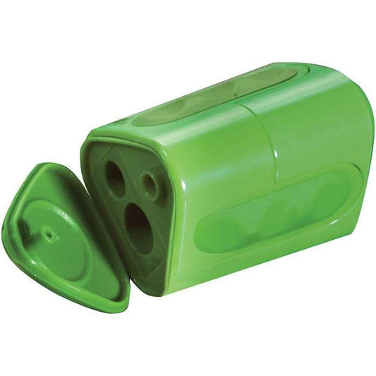 Twin Hole Triangular Shaped Pencil Sharpener