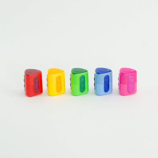 Twin Hole Triangular Shaped Pencil Sharpener