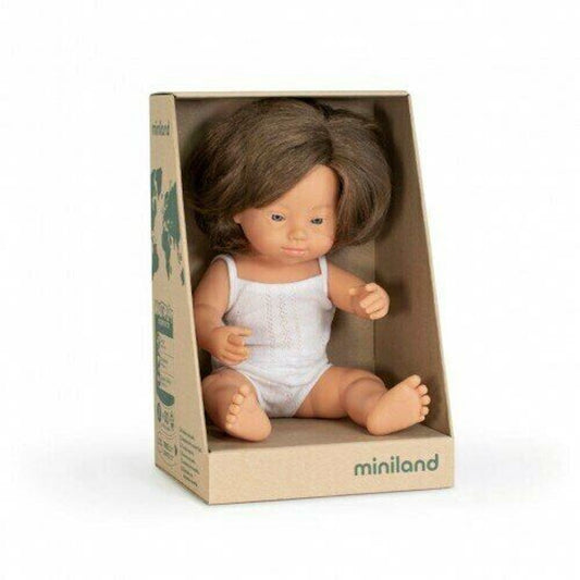 Baby Caucasian Doll Girl with Down Syndrome 38cm