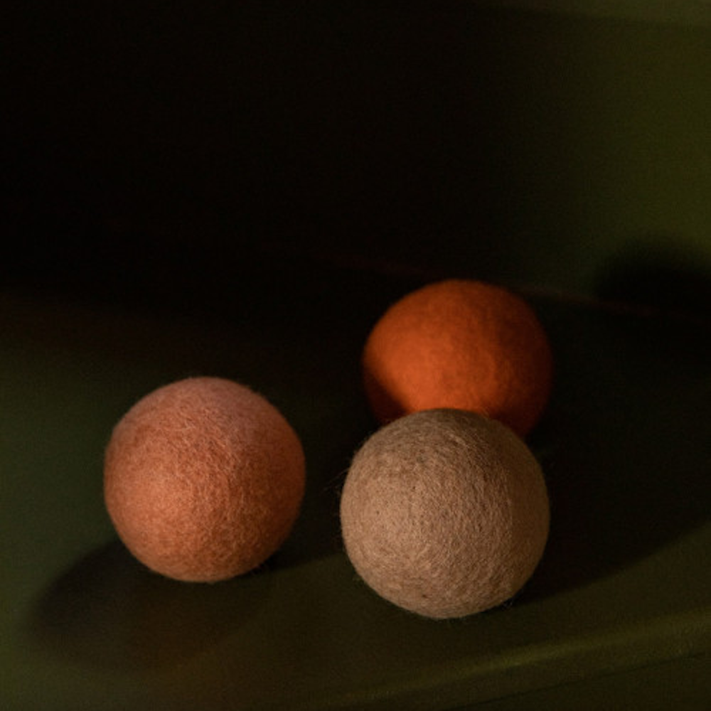 Small Plain Balls Set 3 Harmony Pure Orange