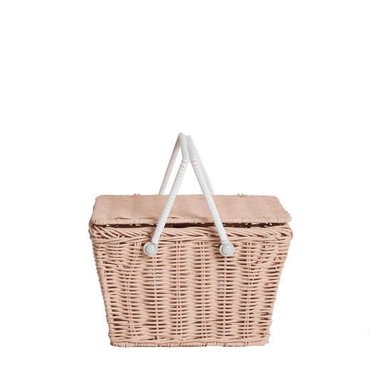 Piki Rattan Basket Rose