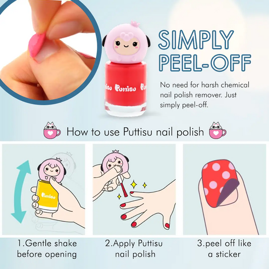 Twinkle White Glitter Non Toxic Nail Polish