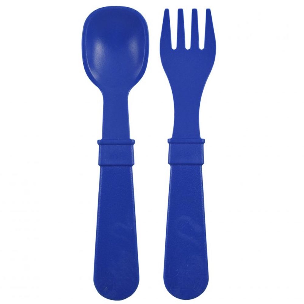 Fork & Spoon Set Navy Blue Bill's Store