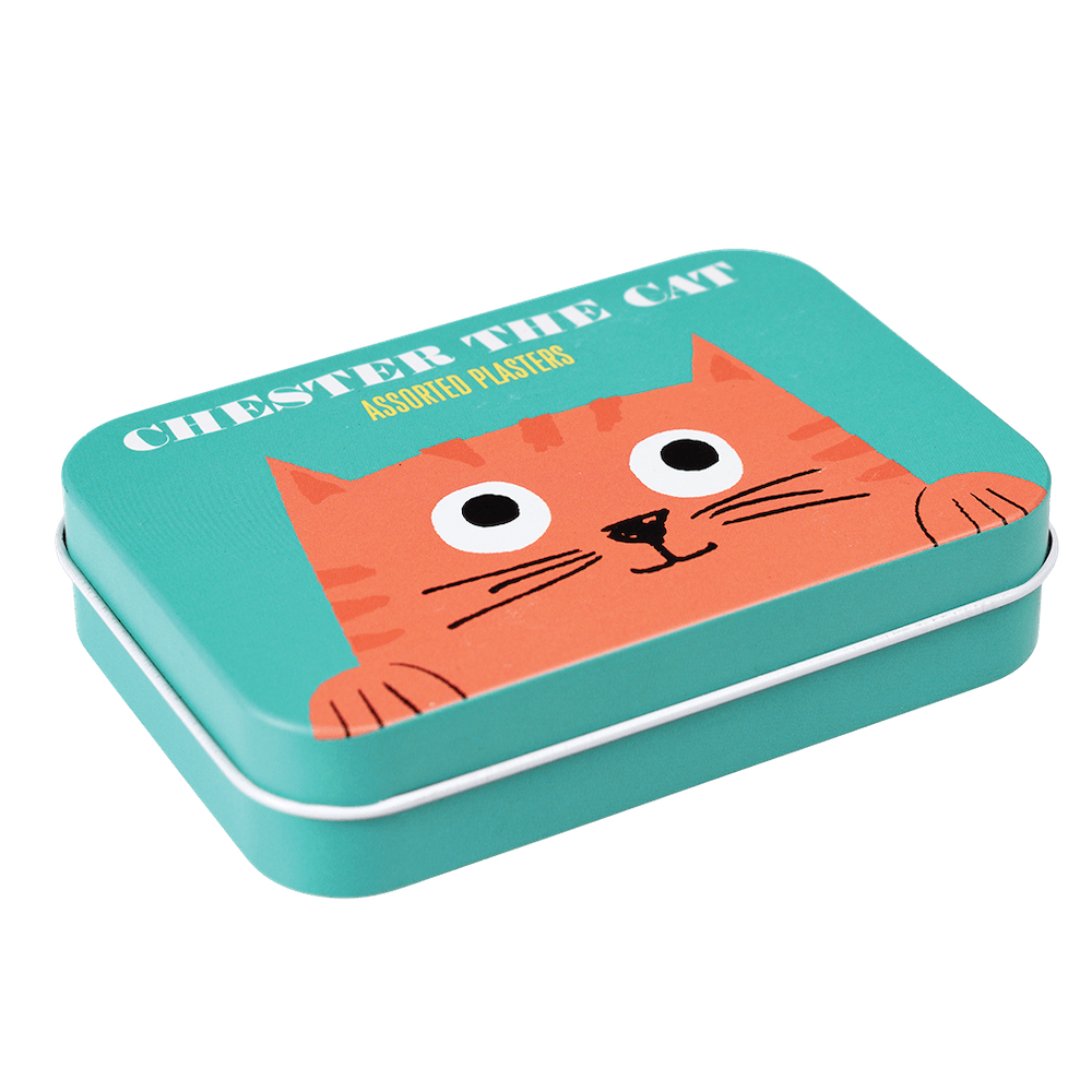 Chester The Cat Bandaids In Tin