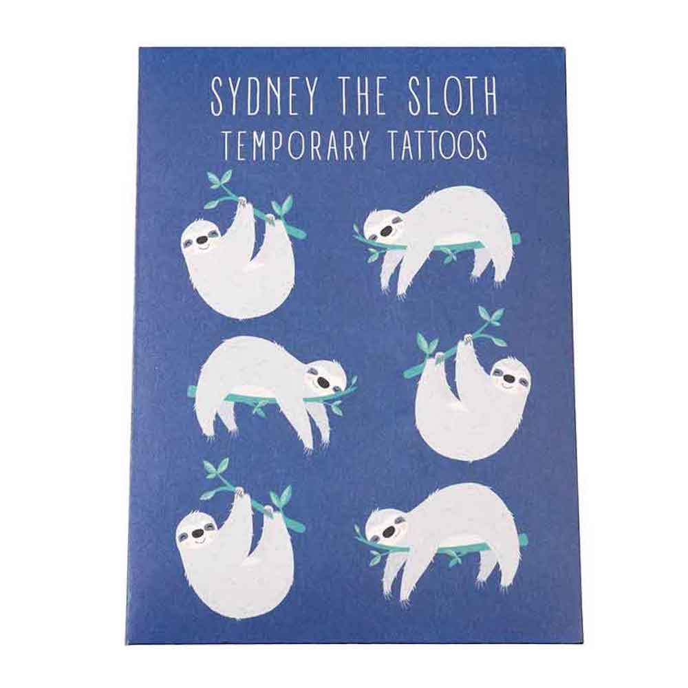 Sydney The Sloth Temporary Tattoos