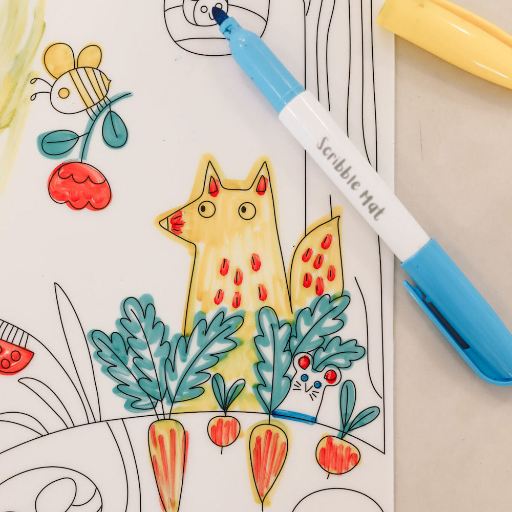 In The Garden Reusable Colouring Mat