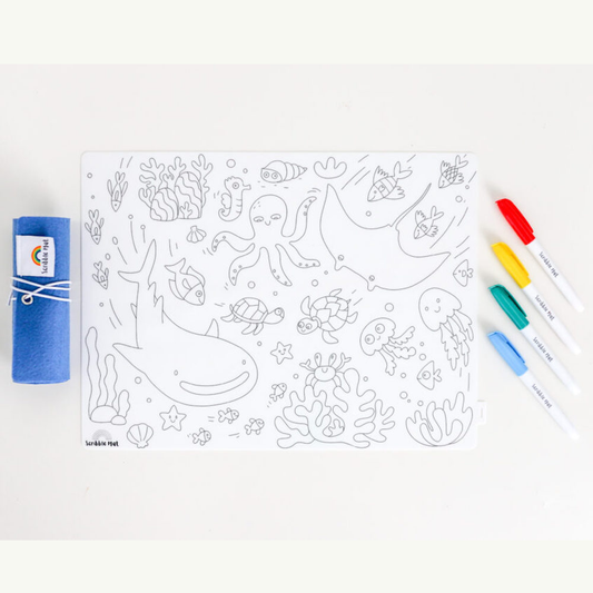 Under The Sea Reusable Colouring Mat