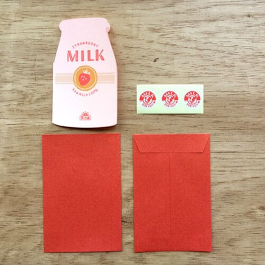 Letter Writing Set Mini Strawberry Milk