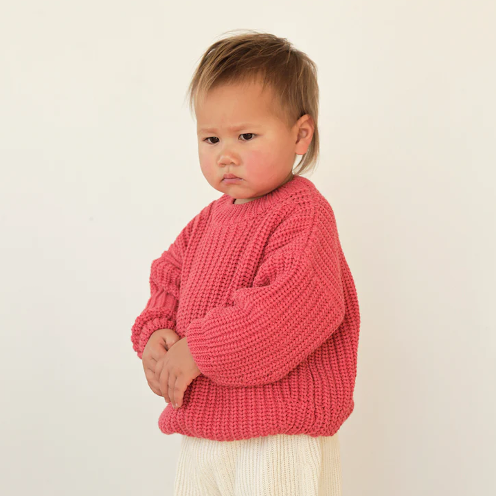 Chunky Pullover Berry