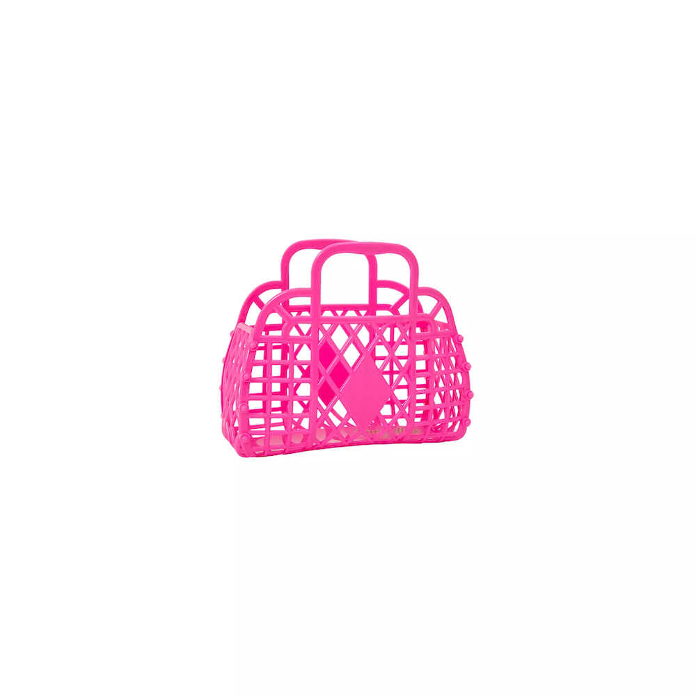 Retro Basket Mini Berry Pink