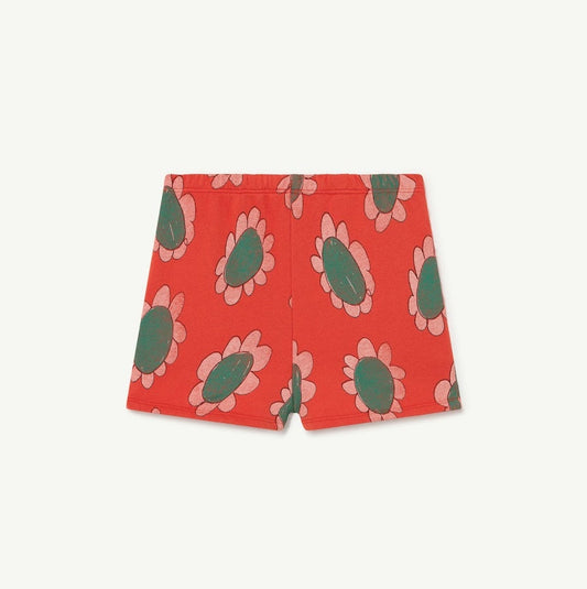 Hedgehog Kids Pants Red Flowers