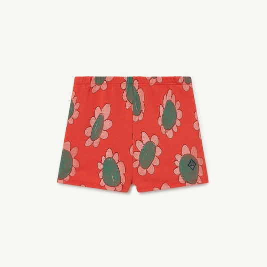 Hedgehog Kids Pants Red Flowers