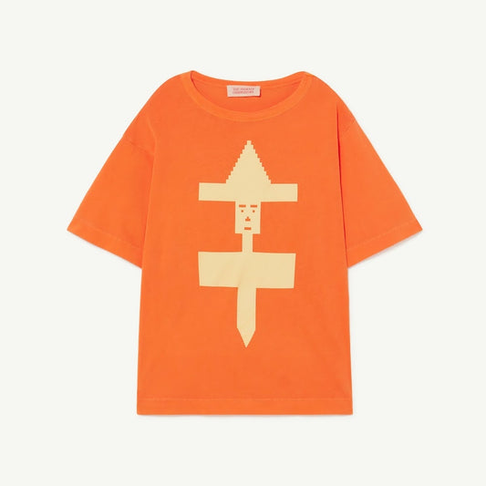 Rooster Oversize Kids T Shirt Orange Form