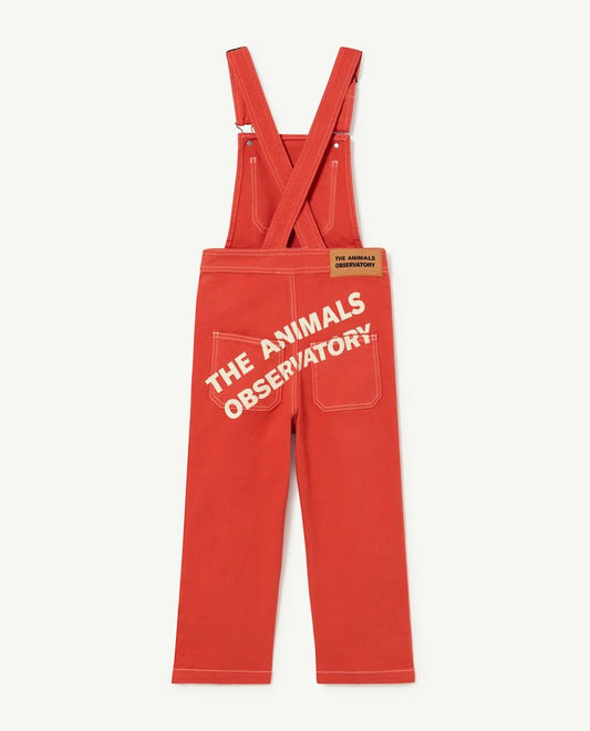 Red The Animals Mule Jumpsuit